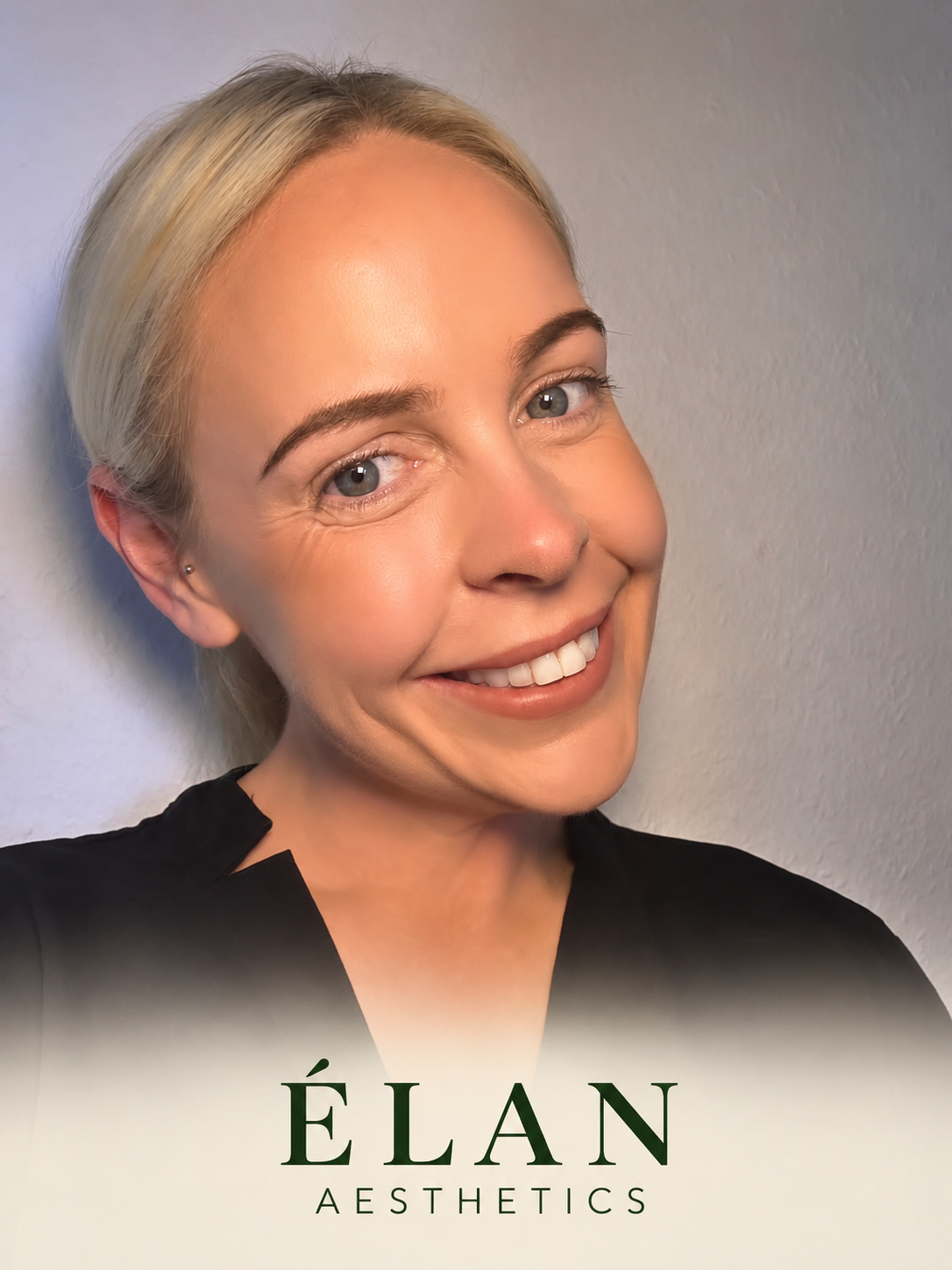 Siobhán Buchan with Élan Aesthetics branding